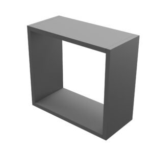 Etajera suspendata, 35x35x20 cm, antracit