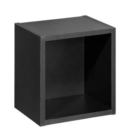 Etajera cub suspendat, 30x30x20 cm, negru