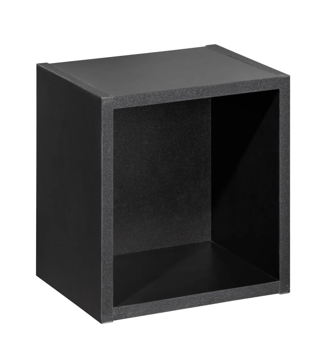 Etajera cub suspendat, 30x30x20 cm, negru