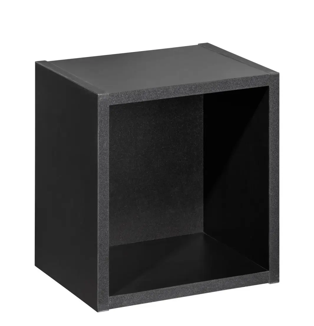 Etajera cub suspendat, 30x30x20 cm, negru